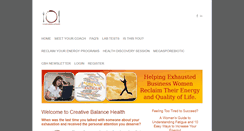 Desktop Screenshot of creativebalancehealth.com